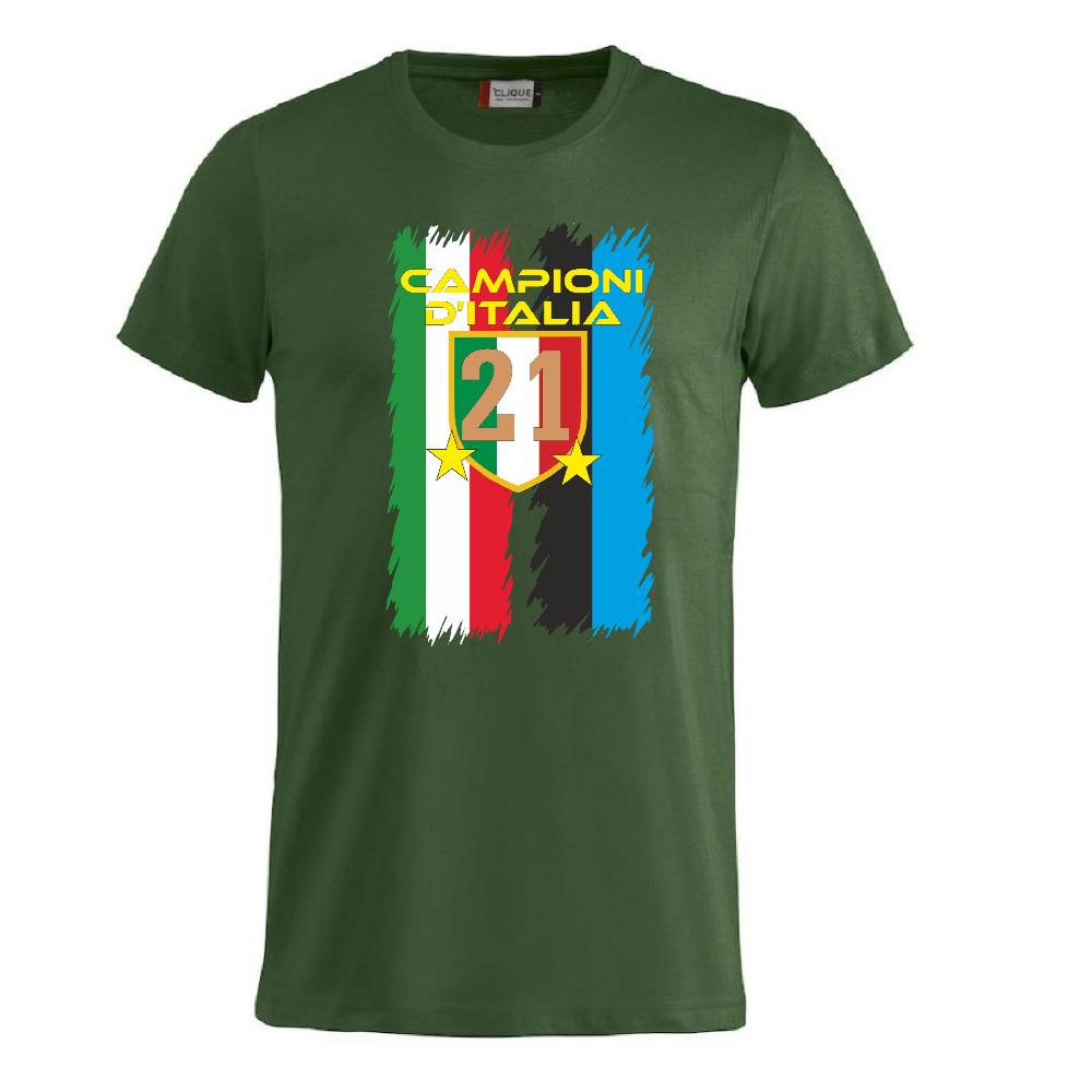 T-Shirt Calcio Inter Campioni d’Italia 2025/26 – 21 Scudetti 2 Stelle – PS 27431-INT-06