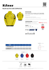 Felpa Zeus Glitch con Cappuccio Personalizzabile – Con Loghi o Scritte – Cod. 31597-BS