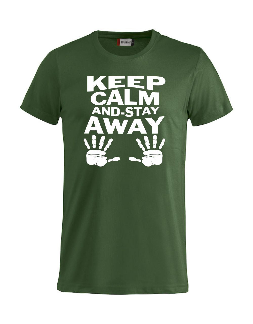 T-Shirt “Keep Calm And Stay Away” Uomo – Maglietta Simpatica con Stampa – PS 27431-A013