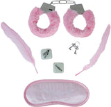 Set Love per Serate Hot Rosa  – Manette, Mascherina e Piume – PS 03572
