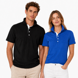 Polo da Uomo Riccione Personalizzabile JRC a Manica Corta con Tricolore Italia Sul Collo  – Cod. 31155
