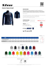 Felpa Zeus Train Start Personalizzabile con Loghi, Ricami e Stampe – Mezza Zip – PS 31601-BS