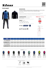 Tuta Zeus Easy – Tuta Sportiva Relax con Giacca e Pantalone – Personalizzabile Cod. 31600-BS