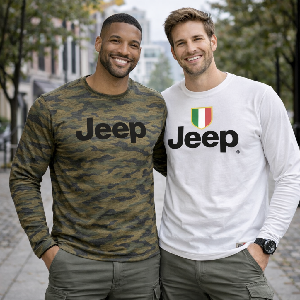 T-Shirt Jeep Manica Lunga – Prodotto Ufficiale – PS 14600