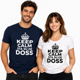 T-Shirt “Keep Calm Sta Su De Doss” Uomo e Bambino – Maglietta Simpatica con Stampa – PS 27431-A010