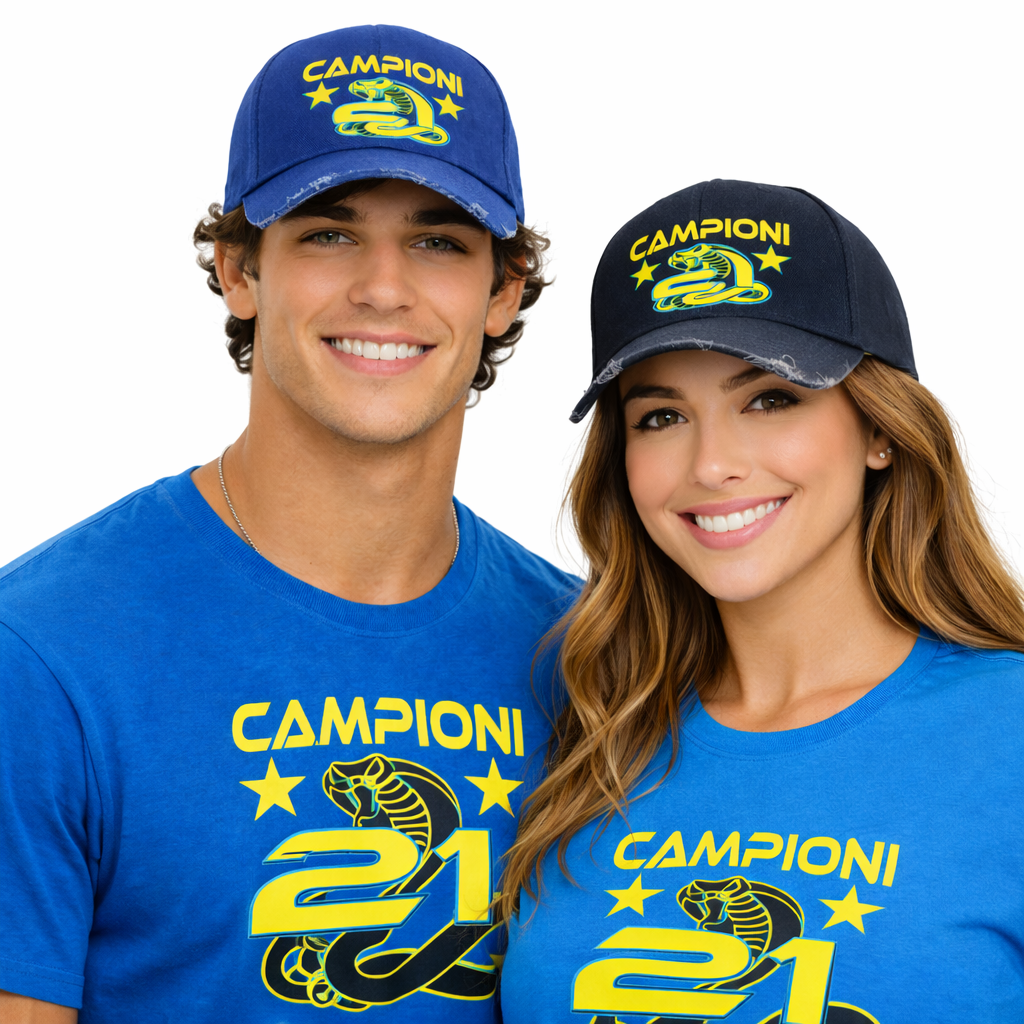 Cappellino Baseball Inter Campioni d’Italia 2025/2026 – 21 Scudetti “Destroyed” – PS 41364-INT01