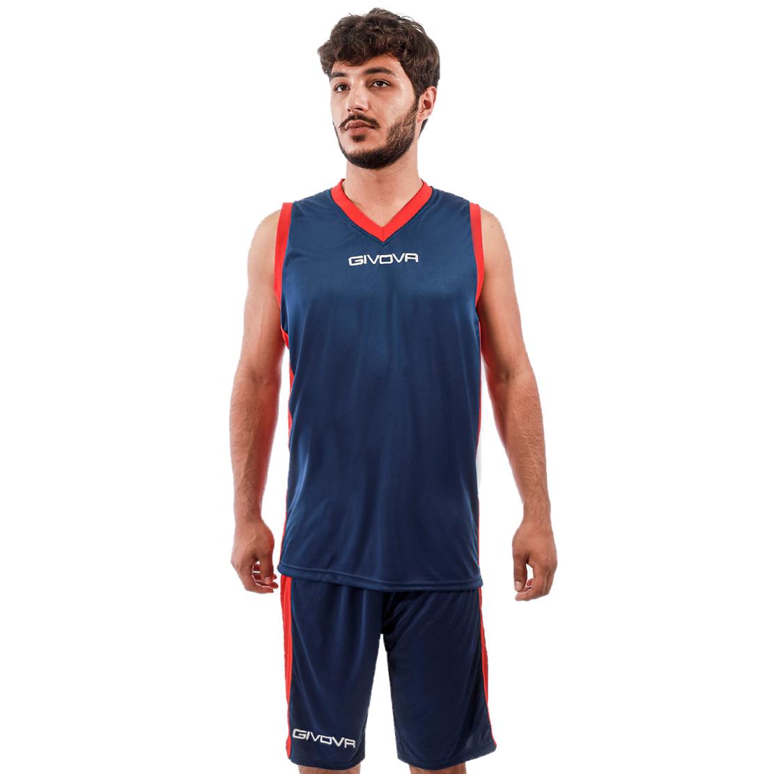 Kit Basket Power Givova Completo Basket Uomo Ragazzo Poliestere Interlock PS 41356 PRS