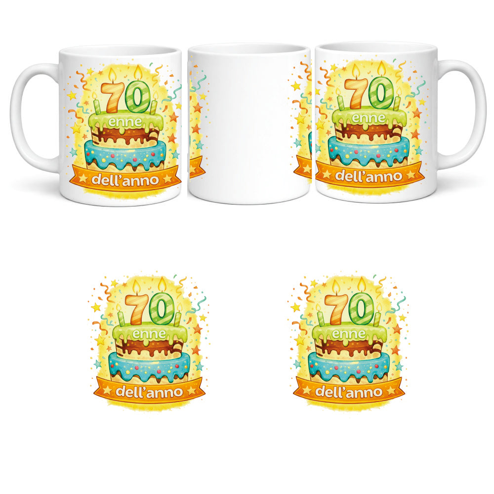 Tazza in Ceramica Torta di compleanno – Tazza Personalizzata PS 09370-0004