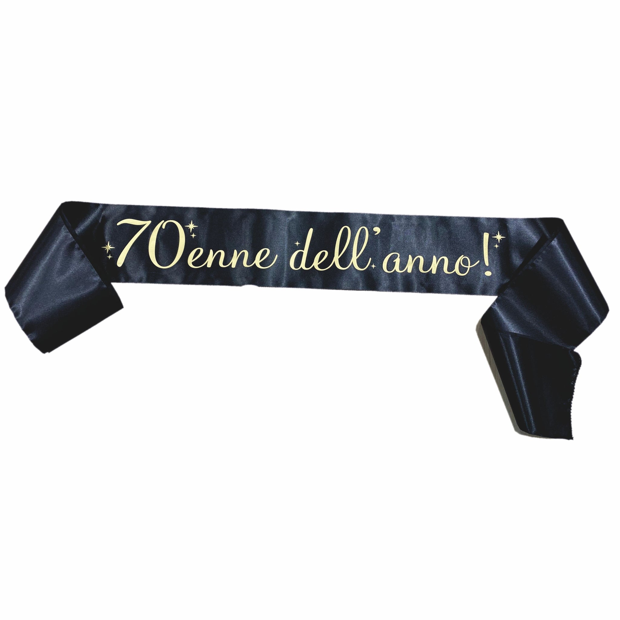 Fascia Compleanno Nera Personalizzata “18/20/30...Enne dell’Anno” – Gadget Party – PS 11447-001