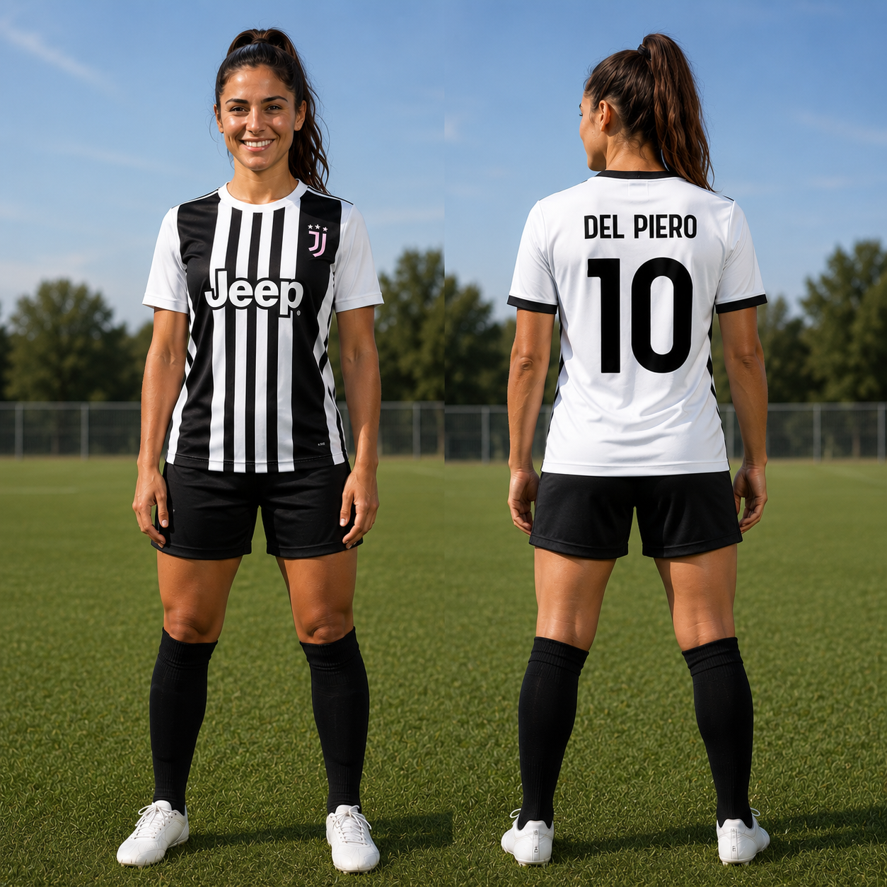 Completo Calcio Personalizzabile – Replica Campionato Serie A – Maglia, Pantaloncino e Calzettoni – PS 40525