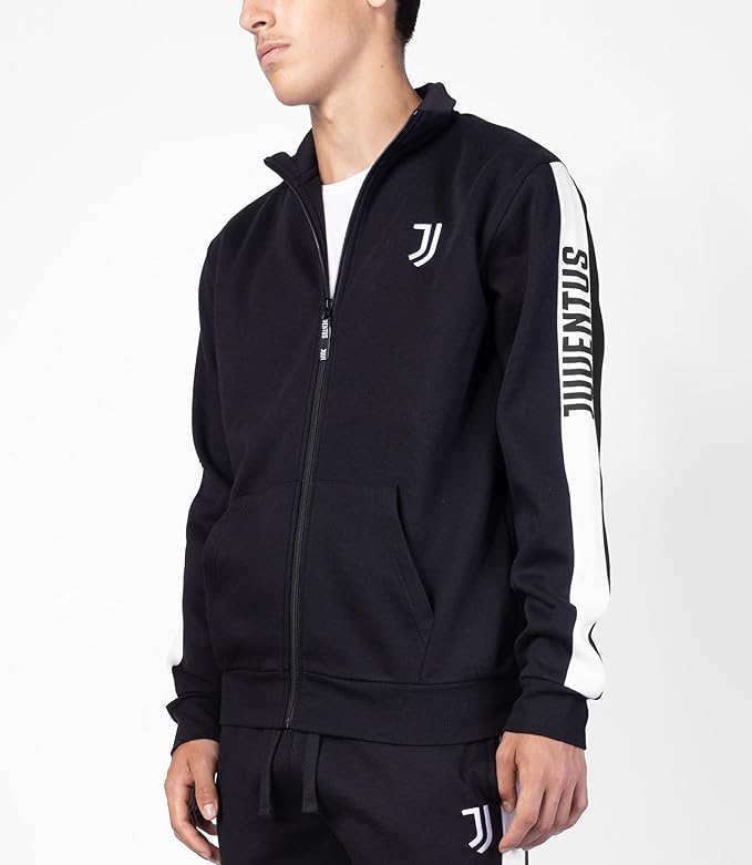 Felpa JUVE Full Zip Garzata Uomo con Logo Juventus FC – 46622