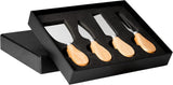 Set da Formaggio con 4 Utensili in Acciaio Inox e Manico in Legno PS 00565 PRS