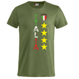 T-Shirt Italia Personalizzabile con Nome e Numero – Cotone  PS 27431-A097