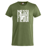 T-shirt Messi 10 Tifosi Calcio Argentina 100% Cotone Personalizzabile Con Nome e Numero PS 27431-A034