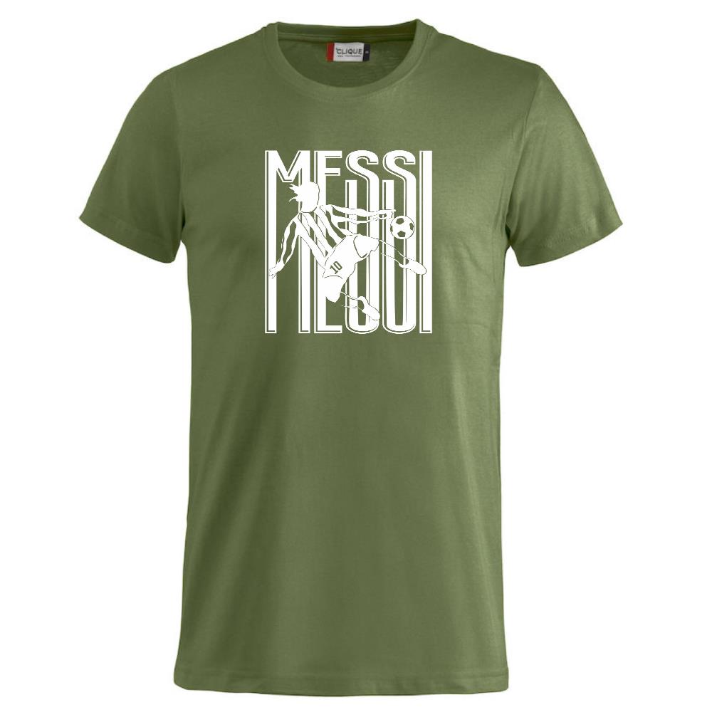 T-shirt Messi 10 Tifosi Calcio Argentina 100% Cotone Personalizzabile Con Nome e Numero PS 27431-A034