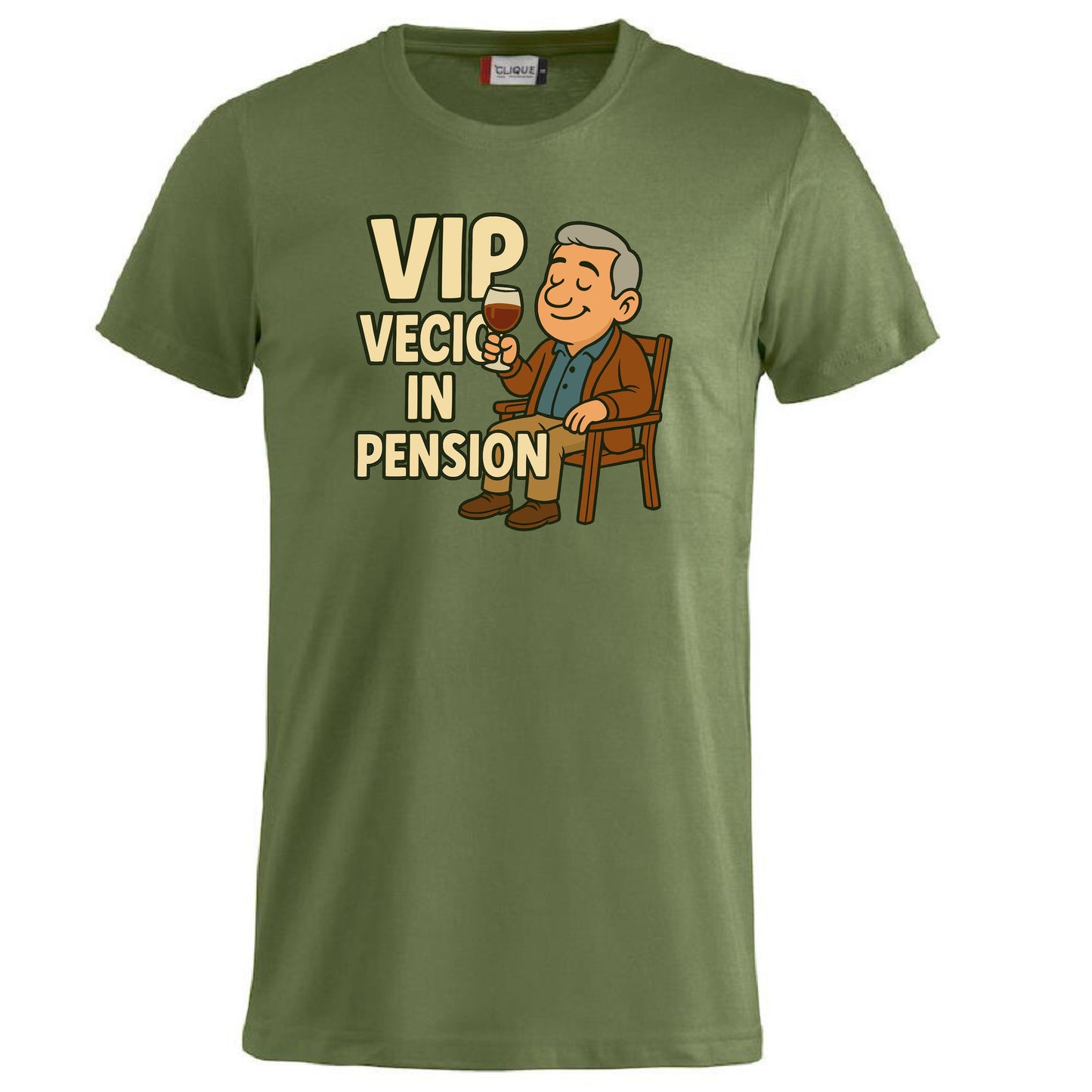 T-Shirt Personalizzabile “VIP Vecio in Pension” – Personalizzabile con Nome – PS 27431-A132
