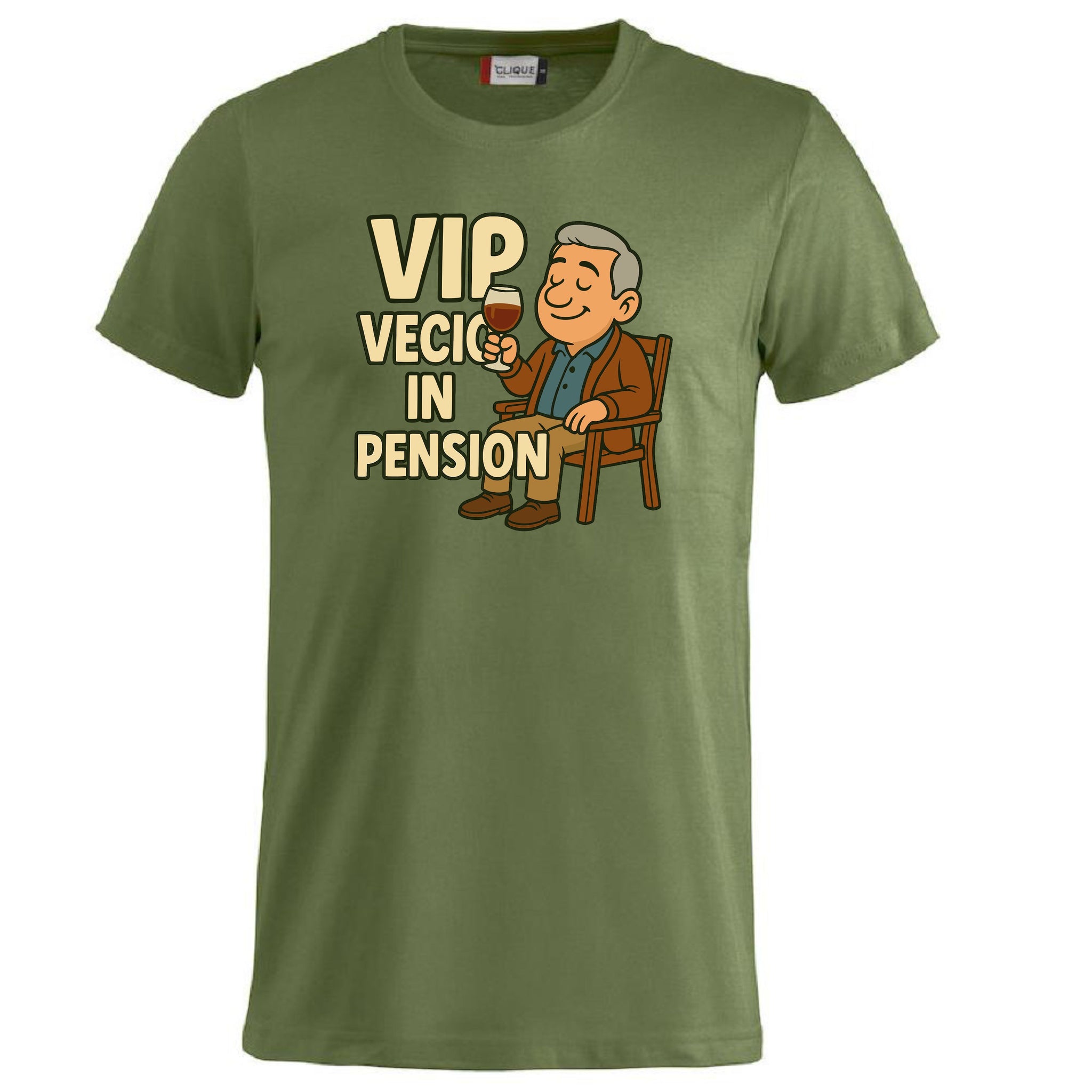 T-Shirt Personalizzabile “VIP Vecio in Pension” – Personalizzabile con Nome – PS 27431-A132