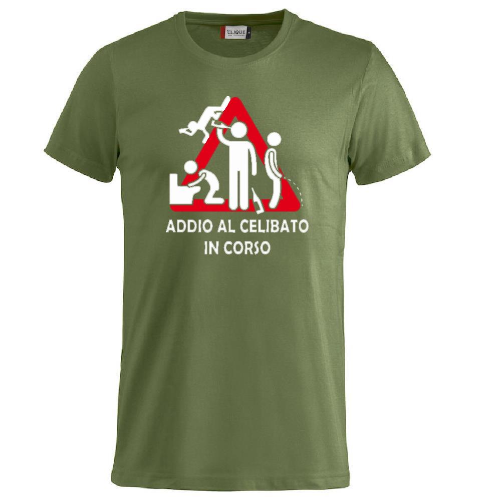 T-Shirt Addio al Celibato In Corso , Dietro  “Attenzione Ubriachi” – Maglietta Divertente con Doppia Stampa Fronte/Retro – PS 27431 - A071