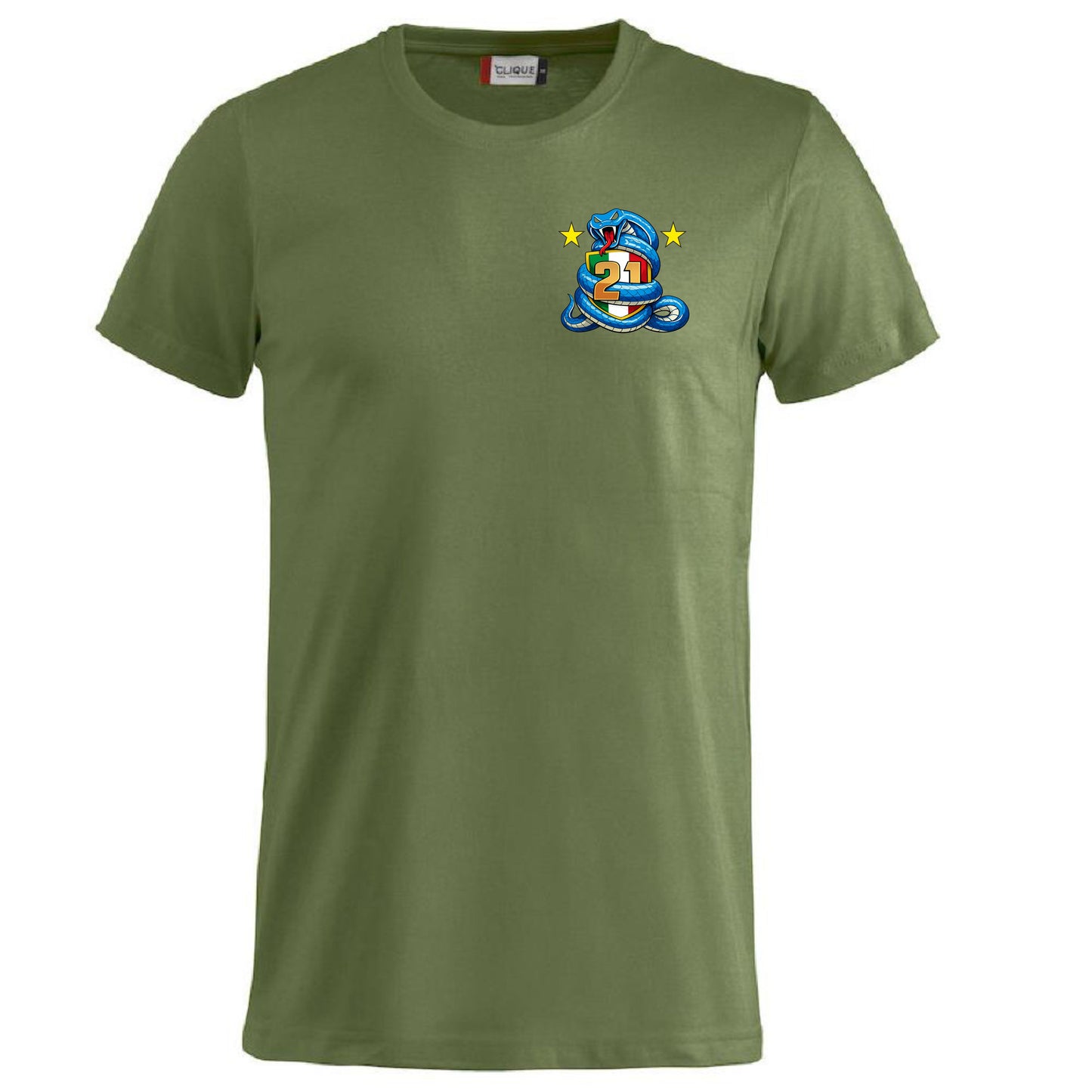 T-Shirt Neroazzurri Campioni d’Italia 2025/2026 –  21 Scudetti 100% Cotone  – PS 27431-INT-09