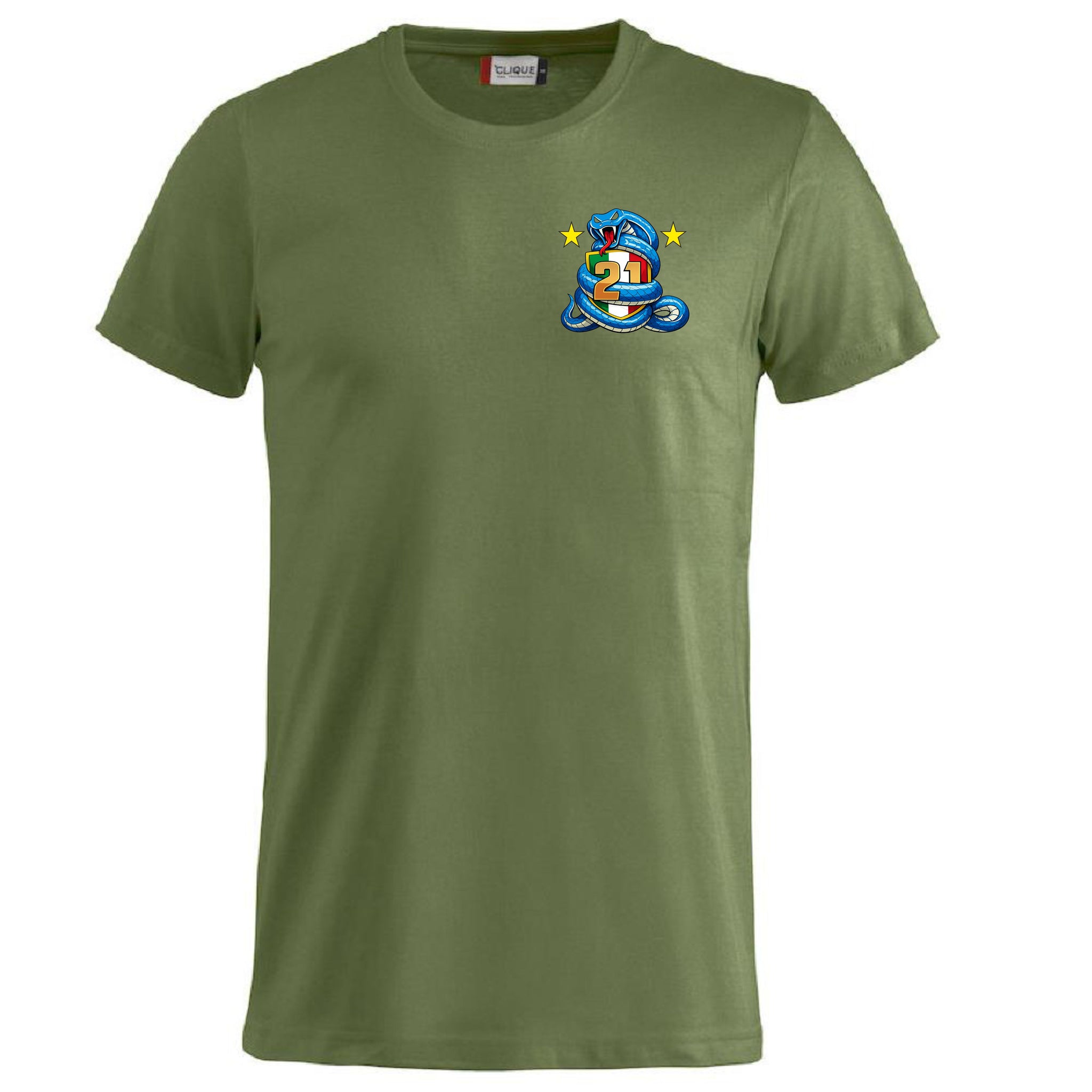 T-Shirt Neroazzurri Campioni d’Italia 2025/2026 –  21 Scudetti 100% Cotone  – PS 27431-INT-09