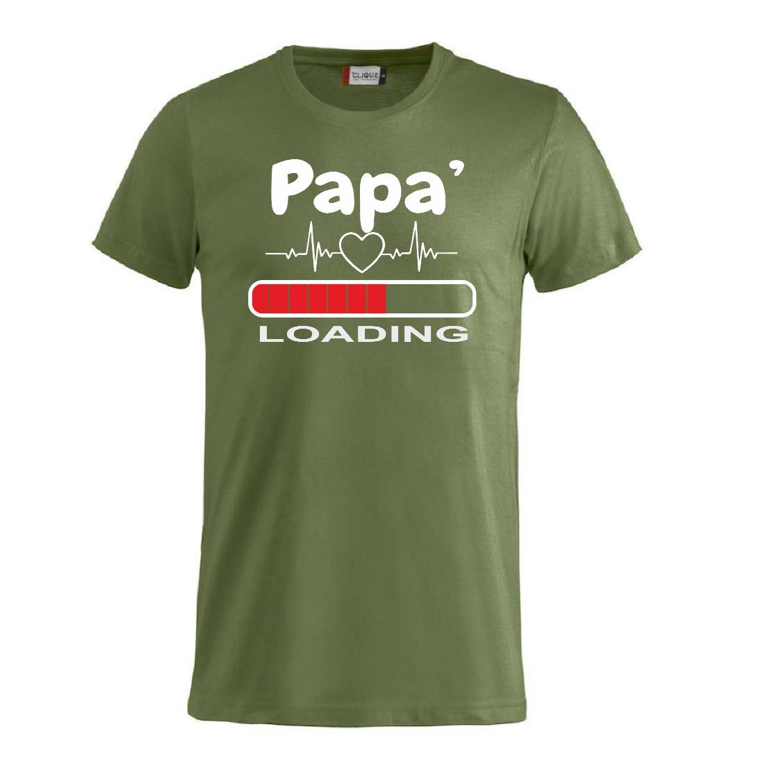T-Shirt Personalizzabile Unisex “Papà loading...” – Festa del papà – PS 27431-A055