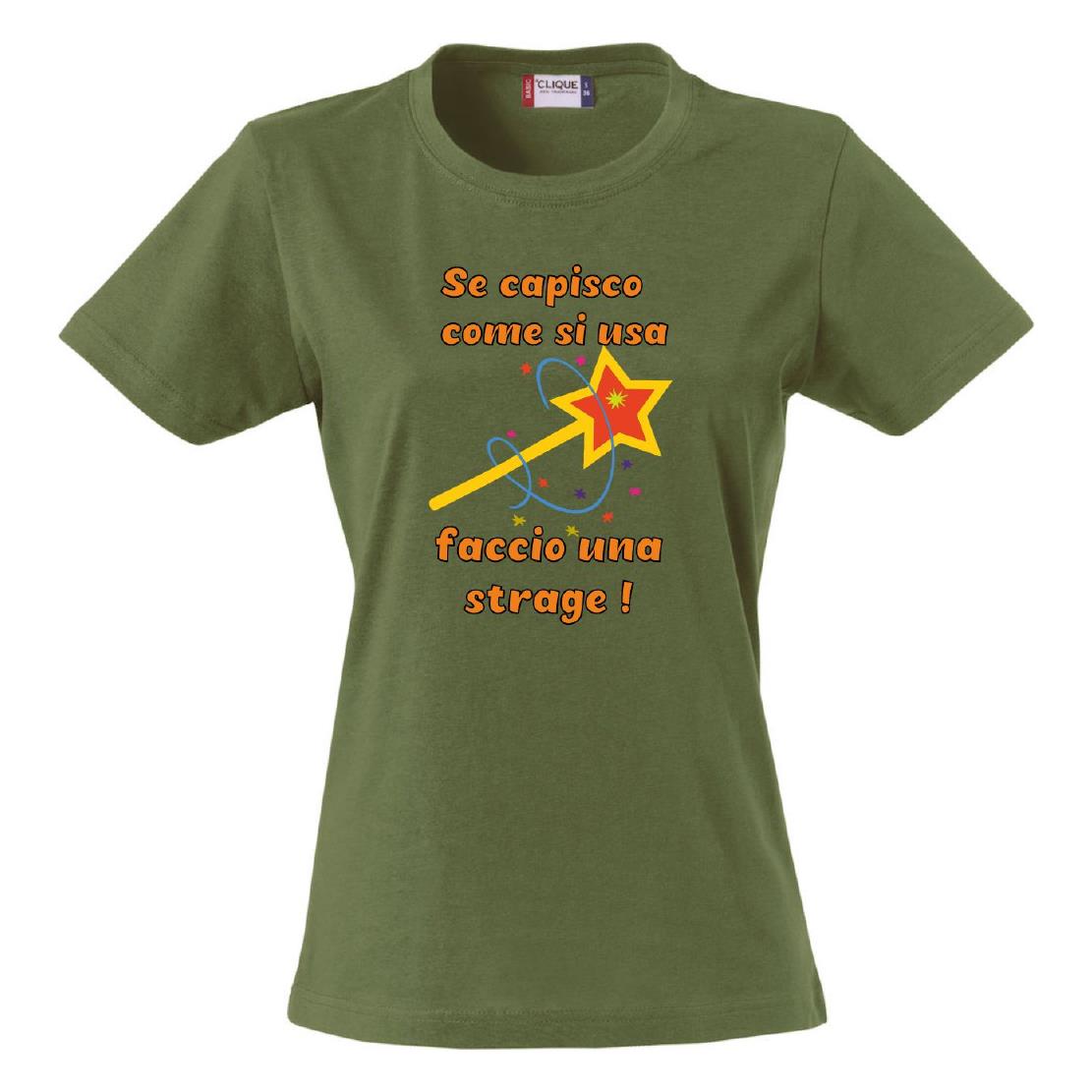 T-Shirt Donna “Se Capisco Come Funziona Faccio Una Strage” – Maglietta Umoristica – PS 28870-010