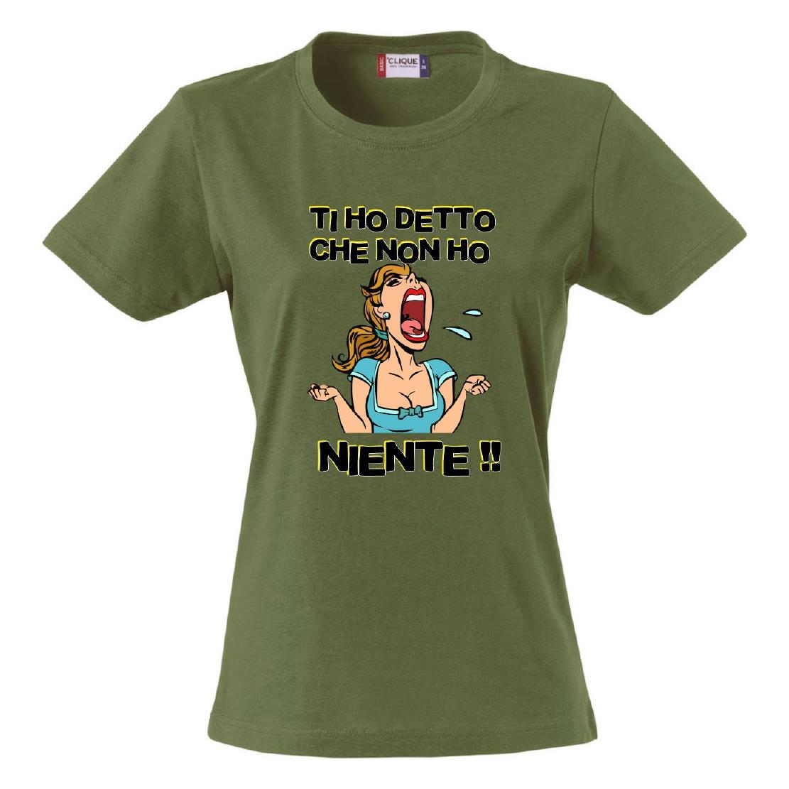 T-Shirt Donna “Ti Ho Detto Che Non Ho Niente” – Maglietta Umoristica – PS 28870-011