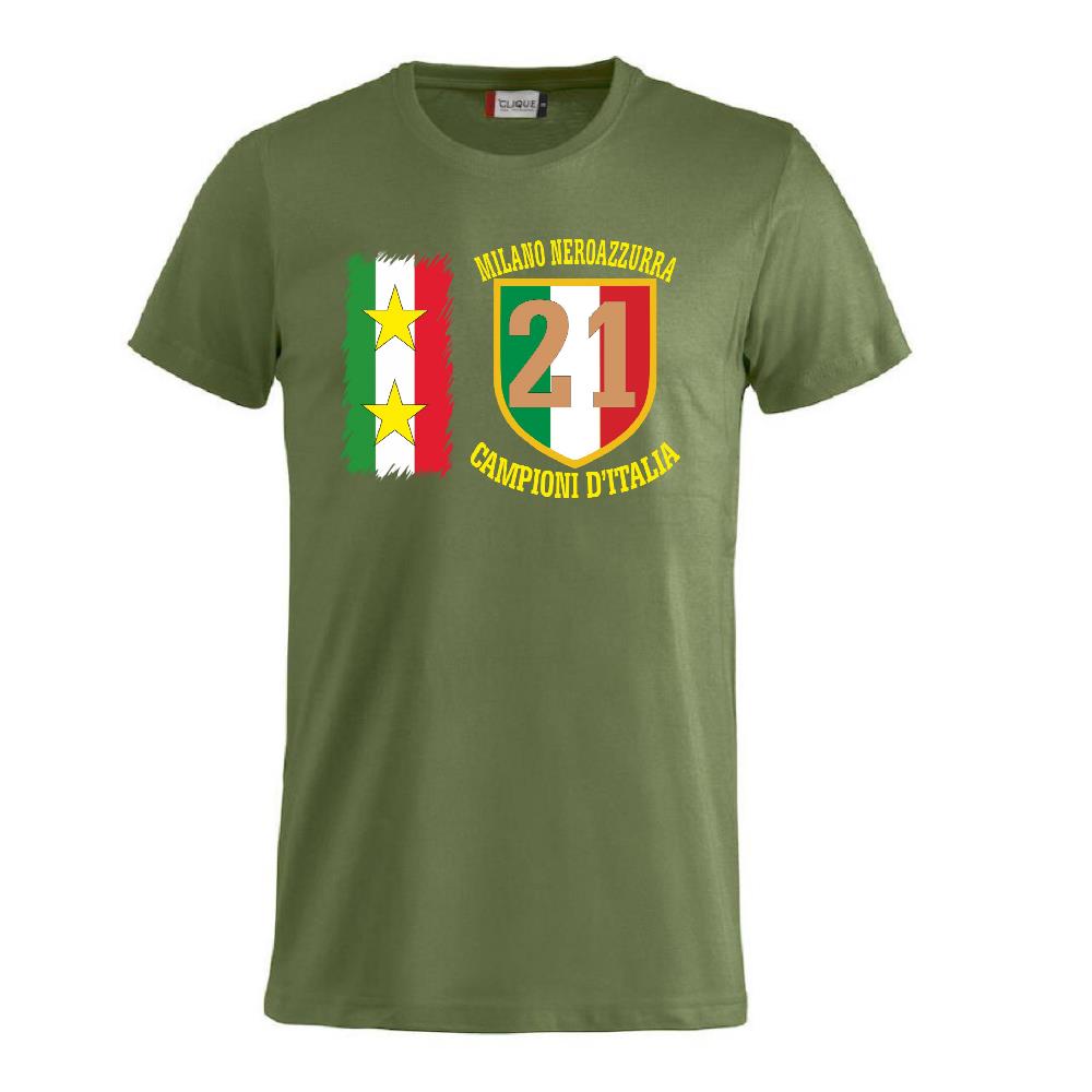 T-Shirt Calcio Inter Campioni d’Italia Serie A – 21 Scudetti Seconda Stella – PS 27431-A068