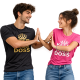 T-Shirt “Keep Calm Sta Su De Doss” Uomo e Bambino – Maglietta Simpatica con Stampa – PS 27431-A010