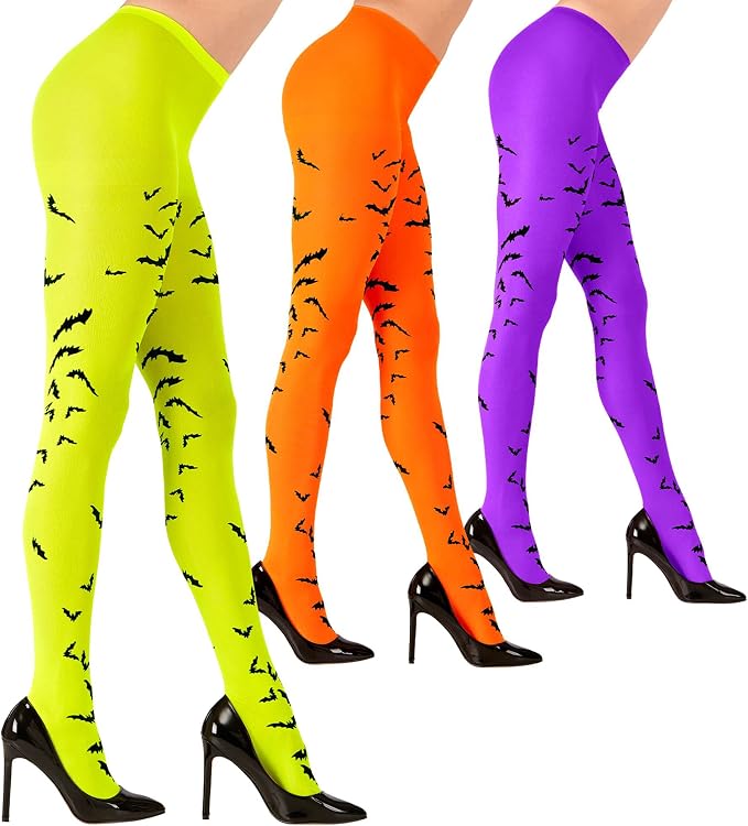 Calze Collant Donna Pipistrelli Halloween One Size – PS 34462