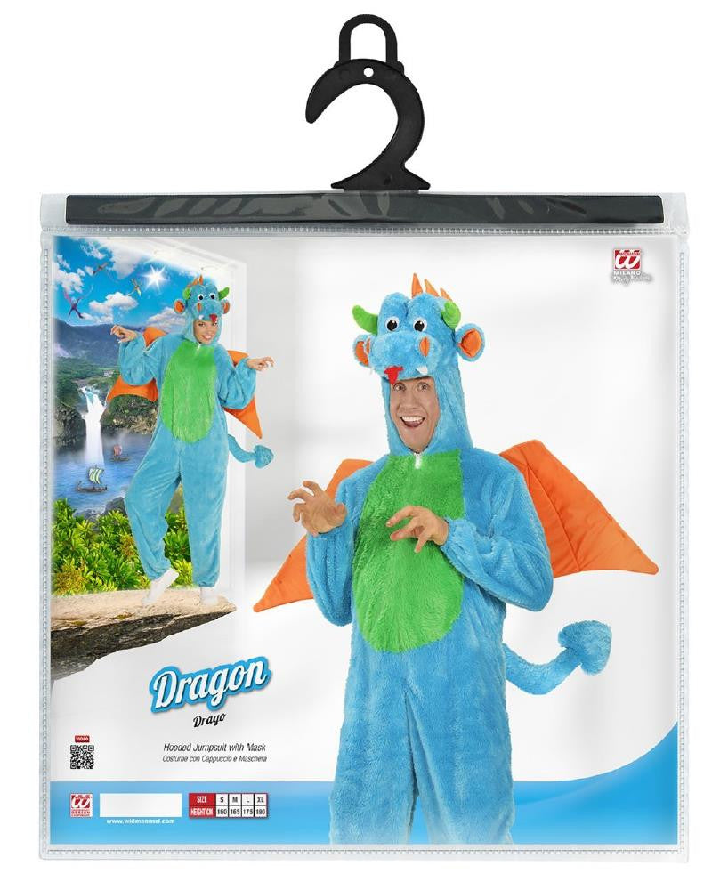 Costume Carnevale Travestimento Drago in Caldo Peluche – Unisex – Widmann – PS 26088