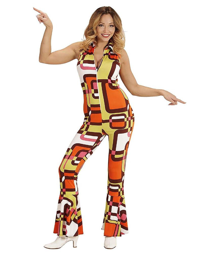 Costume di Carnevale Donna Anni 70 Groovy Girl – Travestimento Disco Fever PS 26250