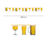 Ghirlanda Birre Fiesta Guirca 3 Metri – Decorazione Tema Festa della Birra – PS 33571