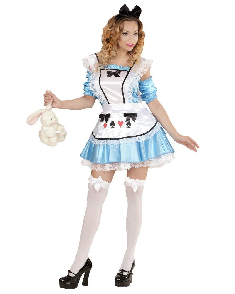 Costume di Carnevale Alice Wonderland Girl – Travestimento Donna Cartoon PS 26332