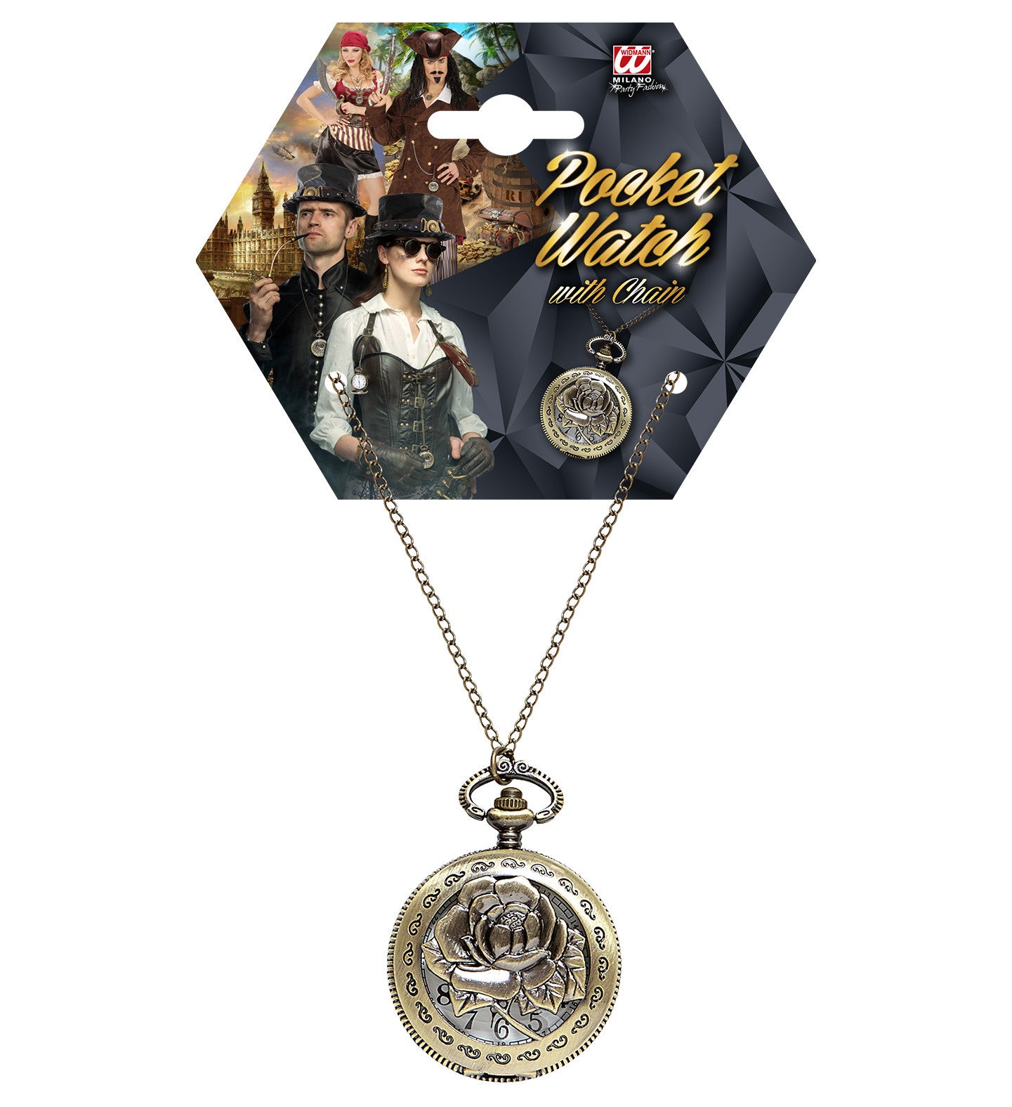 Orologio da Taschino Steampunk – Accessorio Costume Carnevale – PS 10724