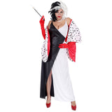Costume Crudelia Demonia Travestimento Halloween Carnevale – PS 28621-BS