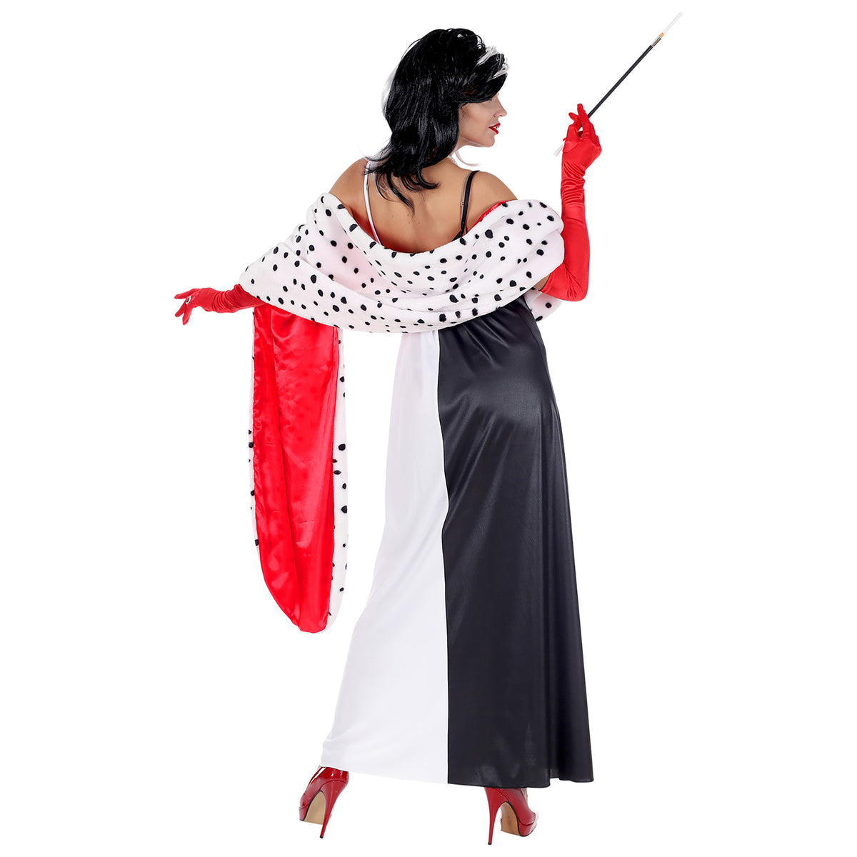 Costume Crudelia Demonia Travestimento Halloween Carnevale – PS 28621-BS