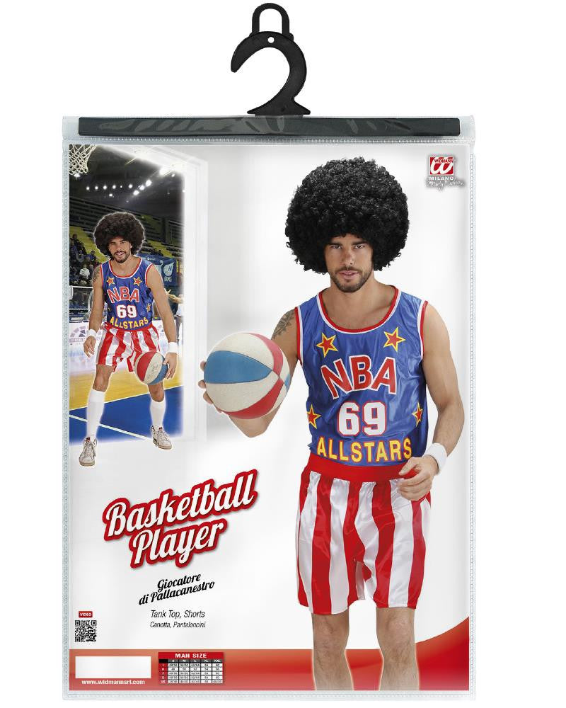 Costume di Carnevale Uomo Giocatore di Pallacanestro – Travestimento Basket PS 26306