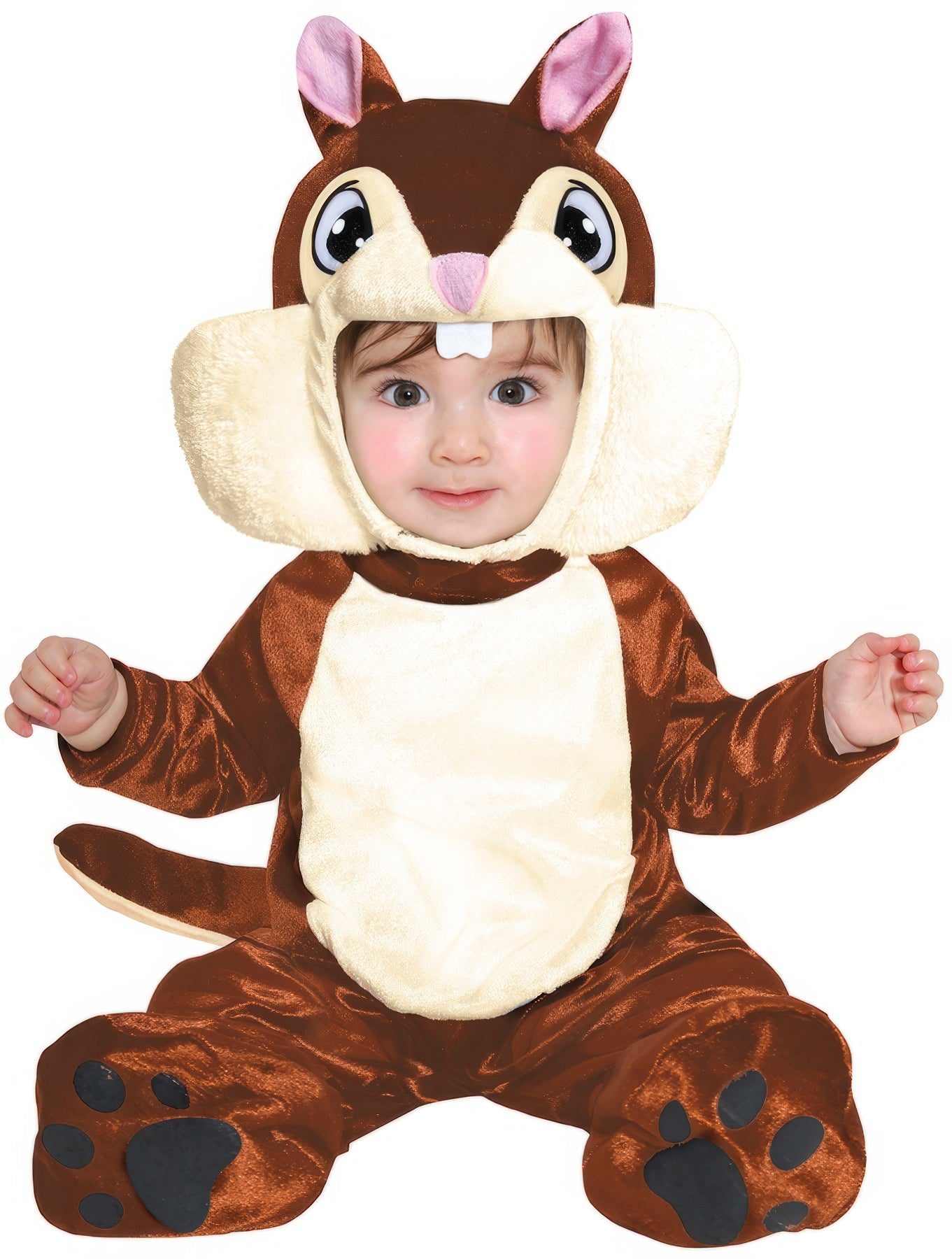 Costume di Carnevale Scoiattolo Marrone con Cappuccio – Travestimento Adulto –  PS 00631-BS