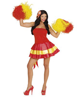 Costume di Carnevale Donna Vestito Miss Nazionali Calcio Spagna – PS 10014