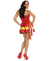 Costume di Carnevale Donna Vestito Miss Nazionali Calcio Spagna – PS 10014