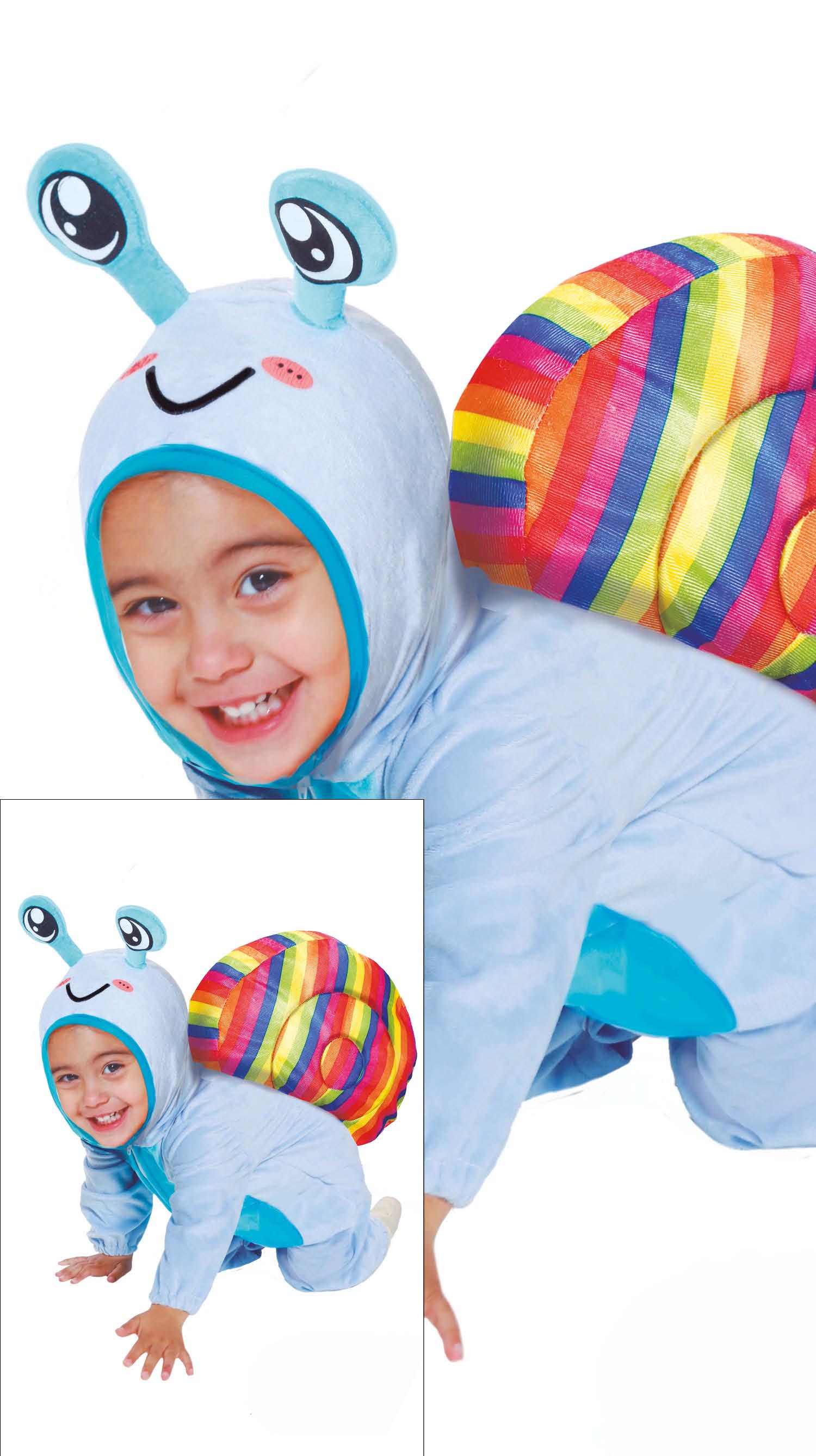 Costume di Carnevale Baby Lumaca con Cappuccio – PS 00634-BS