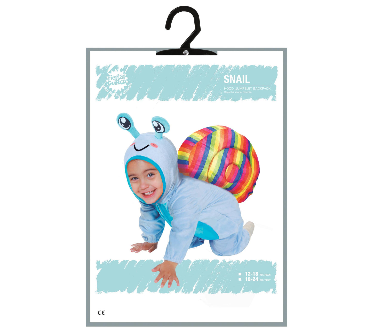 Costume di Carnevale Baby Lumaca con Cappuccio – PS 00634-BS