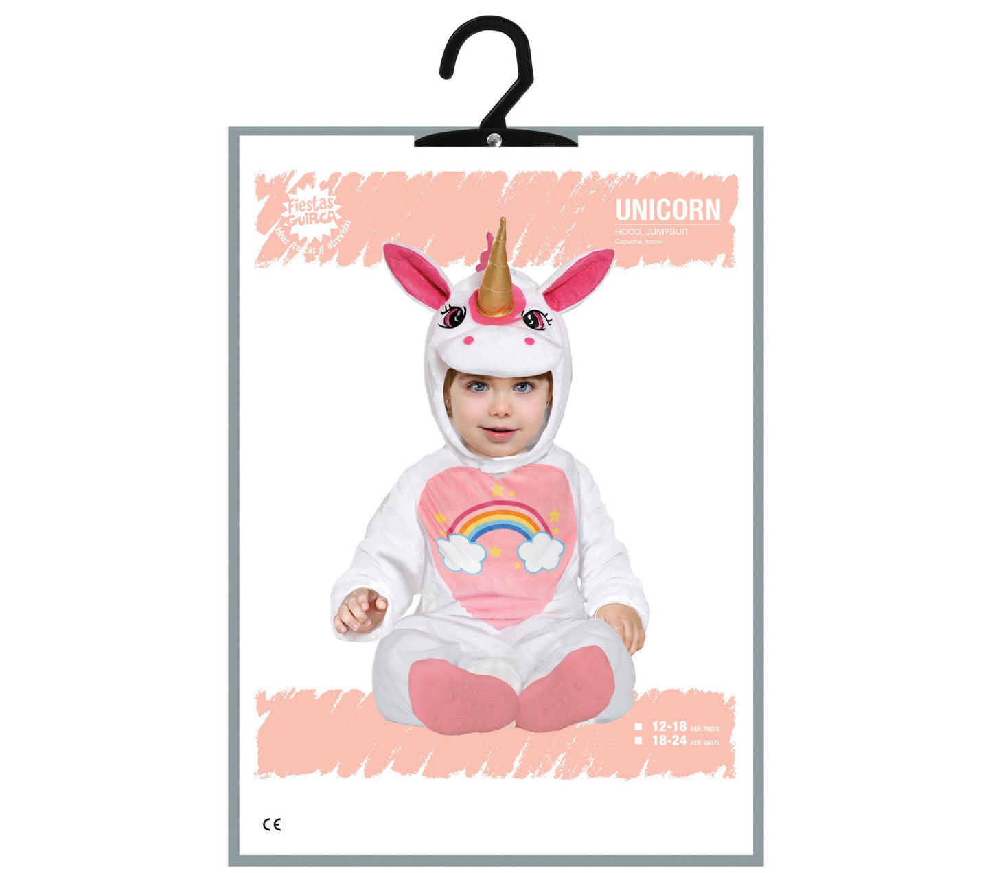 Costume di Carnevale Baby Unicorno con Cappuccio – PS 00635