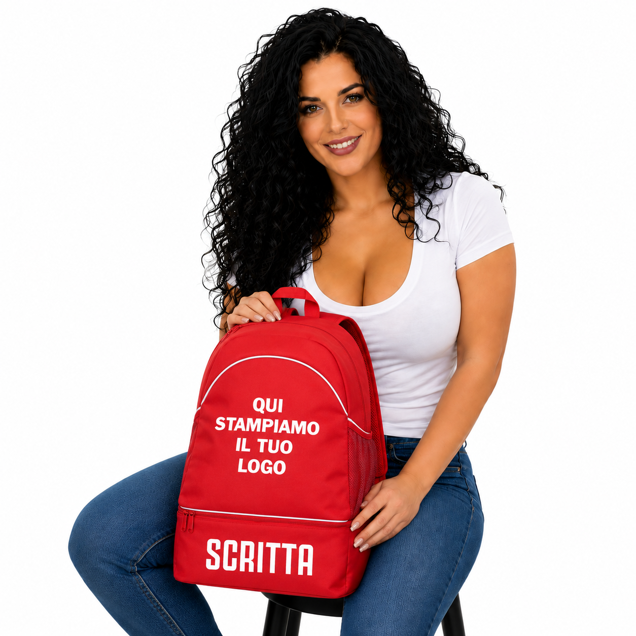 Zaino Sport Personalizzabile con Stampe di Loghi – Zainetto Portatutto PS 18001