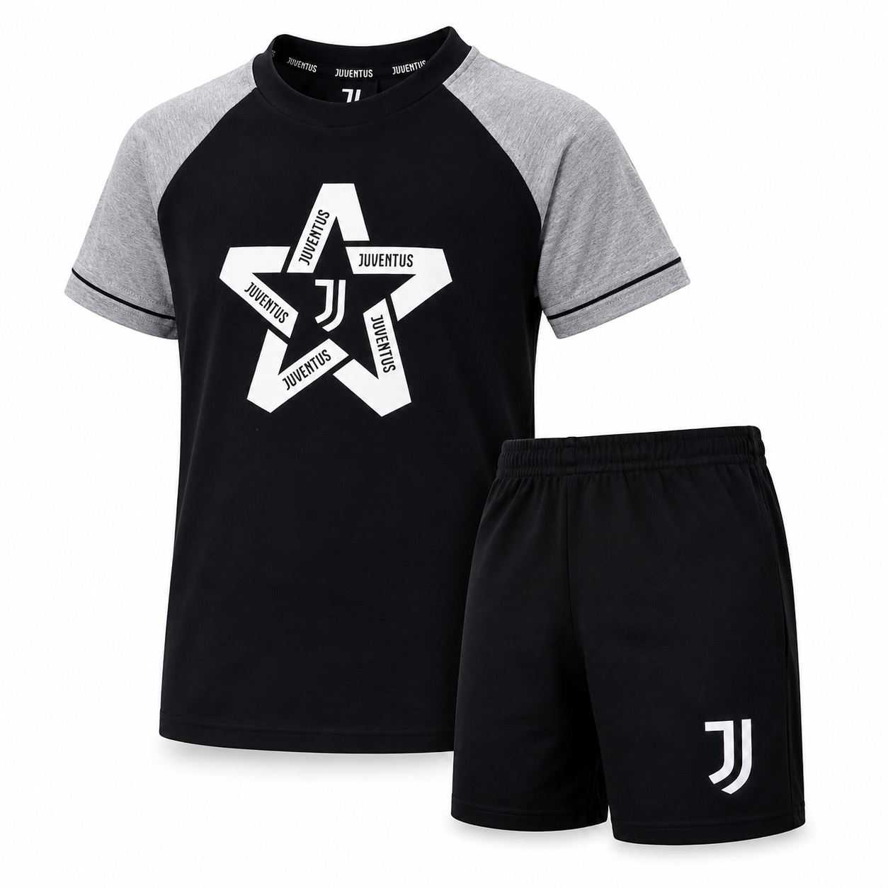 Pigiama Corto Juventus  Bambino – 100% Cotone Personalizzabile – PS 40777