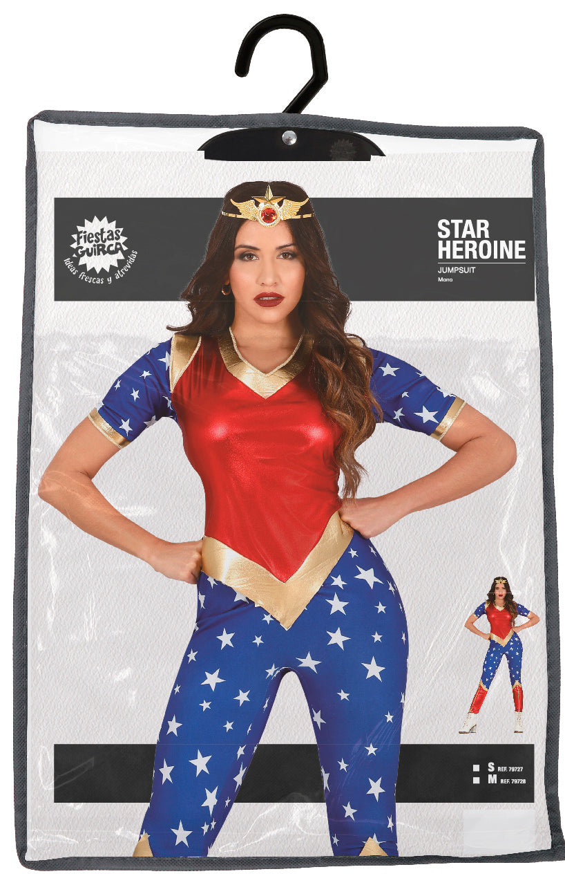 Costume di Carnevale Super Eroina Stellare – Donna / Ragazza – PS 00655