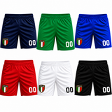 Pantaloncini Calcio Italia Calcio Personalizzabili con Numero – PS 37867-001