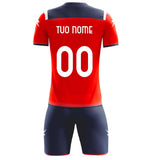 Completo Calcio Zeus Kit Vesuvio – Maglia e Pantaloncino – Personalizzabile con Nome, Numero e Loghi PS 12810
