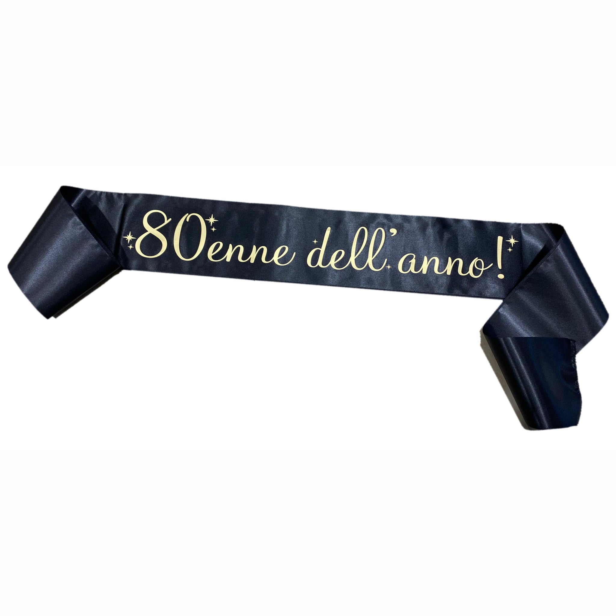 Fascia Compleanno Nera Personalizzata “18/20/30...Enne dell’Anno” – Gadget Party – PS 11447-001
